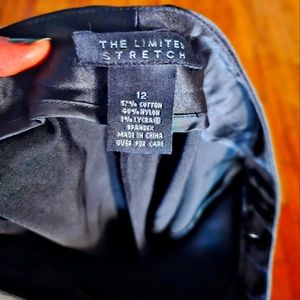 The Limited Stretch Black Satin-Look Pants Size 12